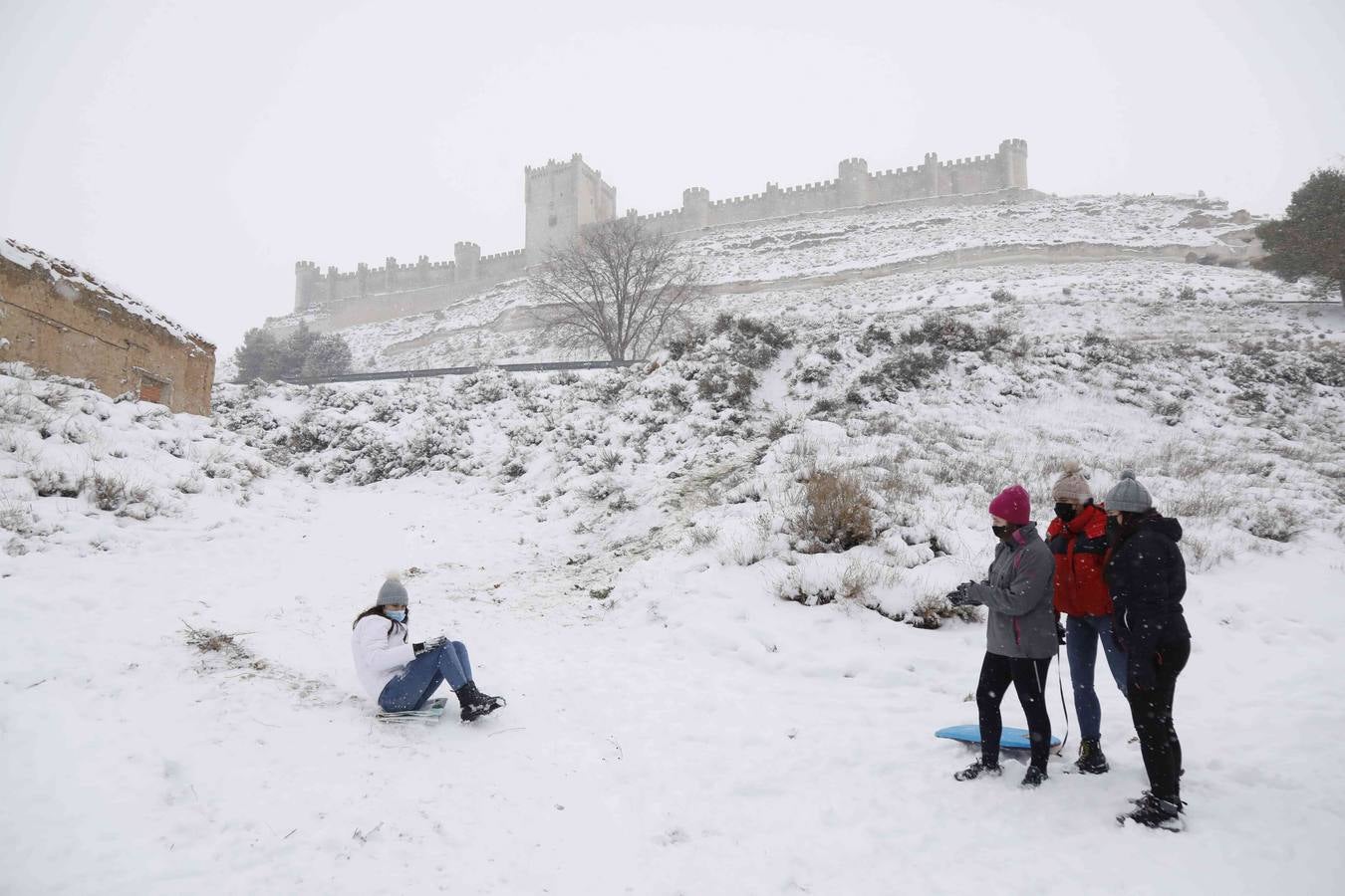 Fotos: Nevada en Peñafiel