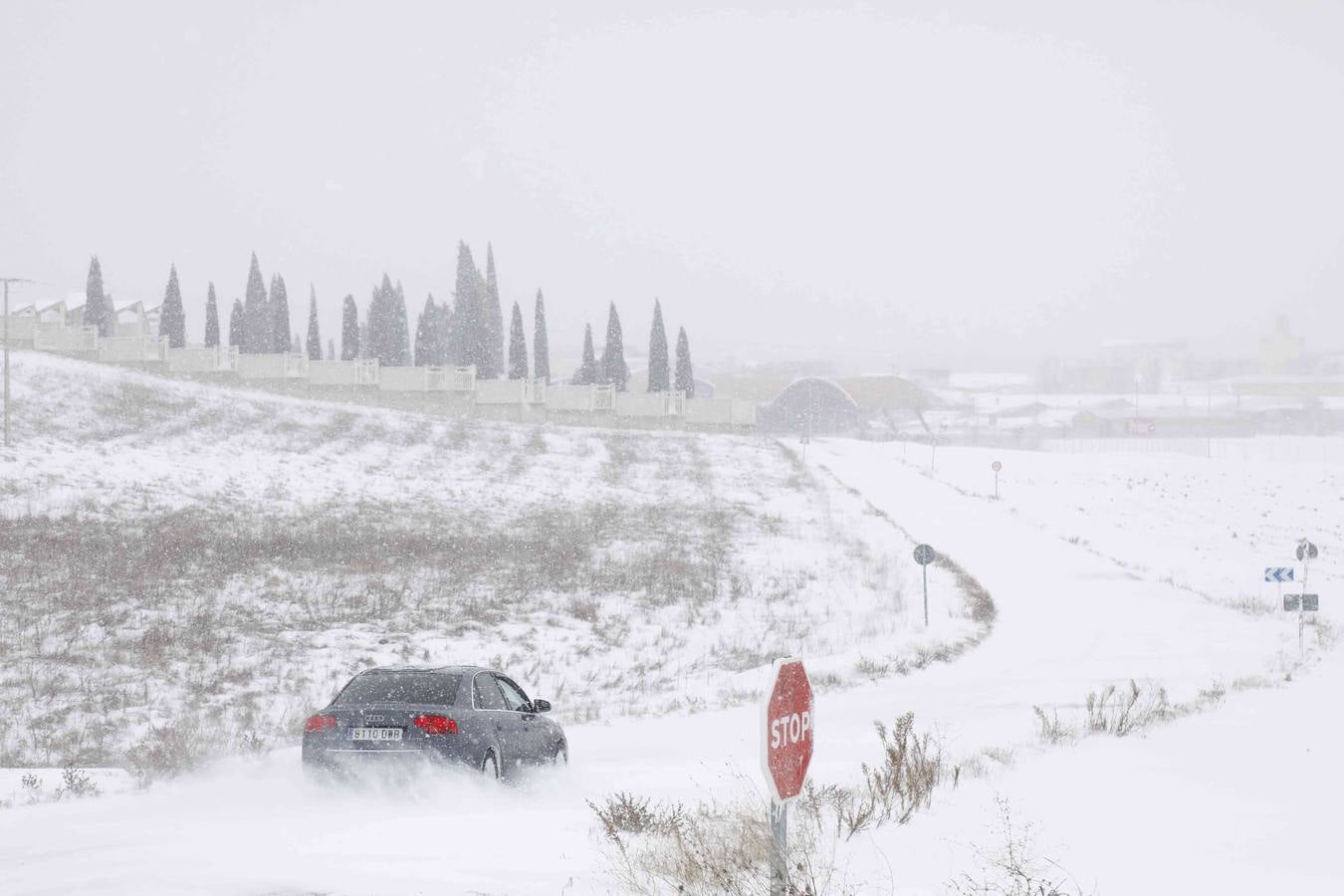 Fotos: Nevada en Peñafiel