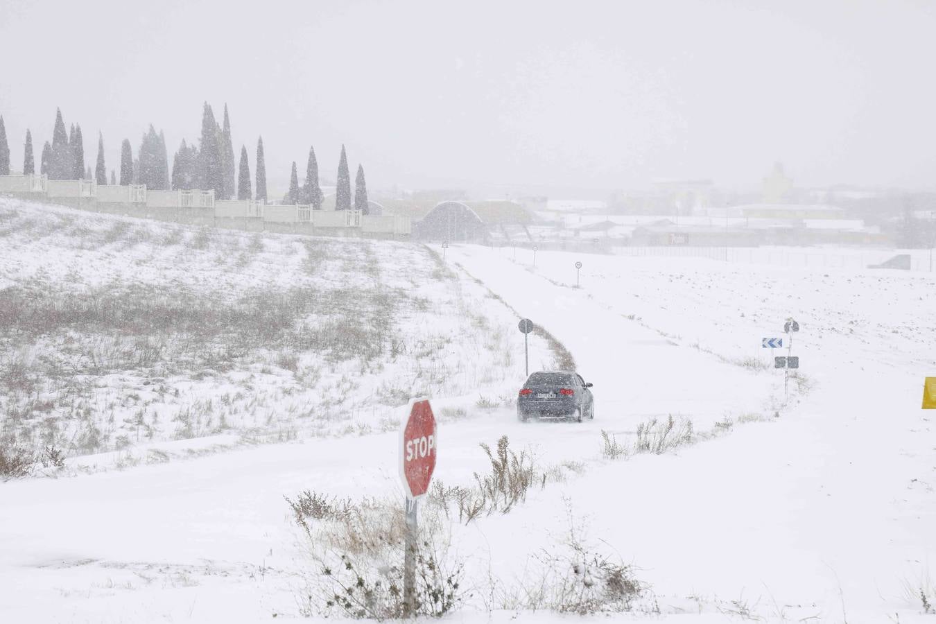 Fotos: Nevada en Peñafiel