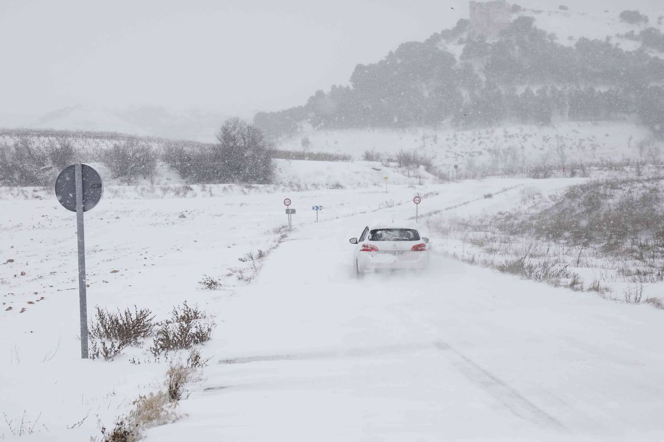 Fotos: Nevada en Peñafiel