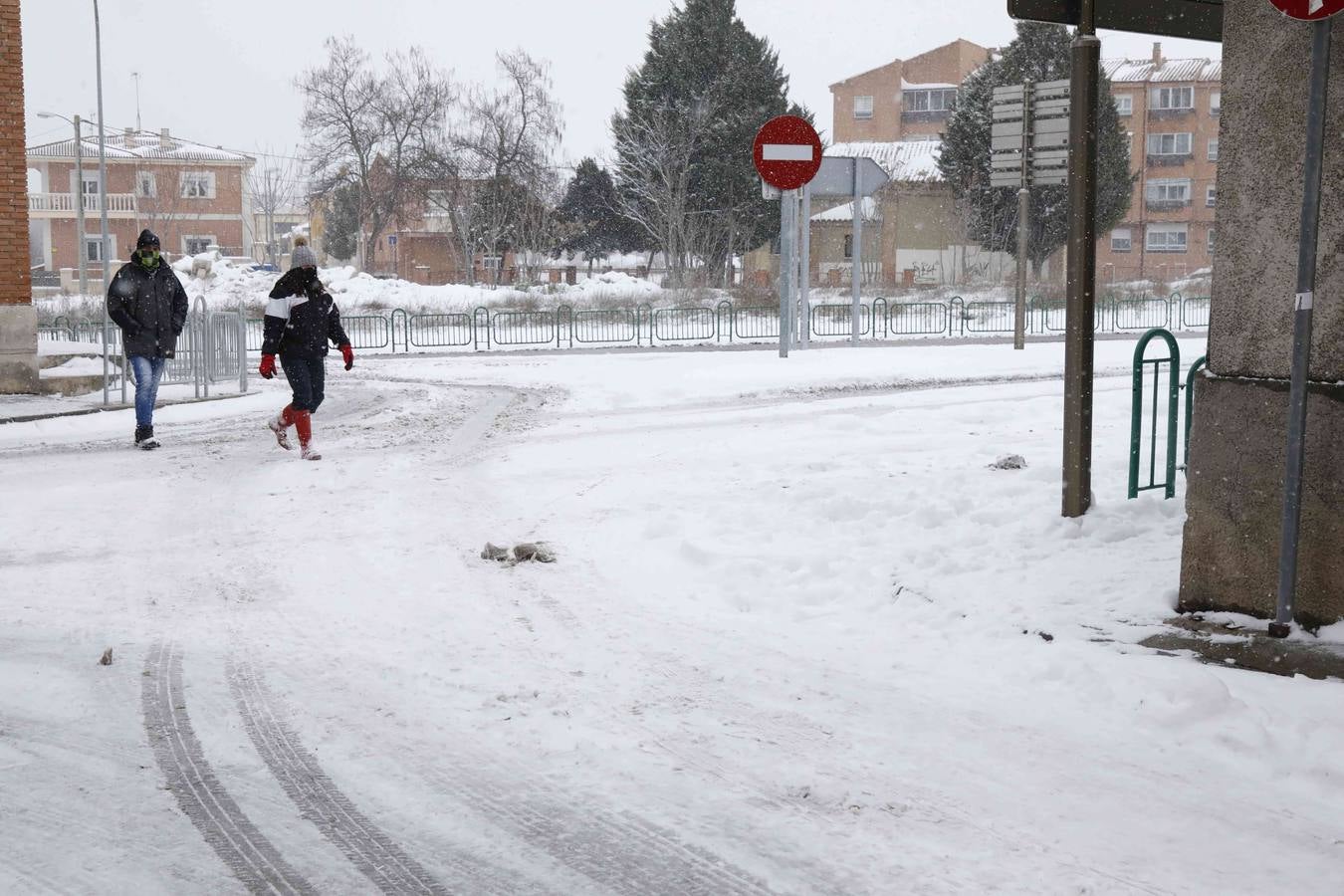 Fotos: Nevada en Peñafiel