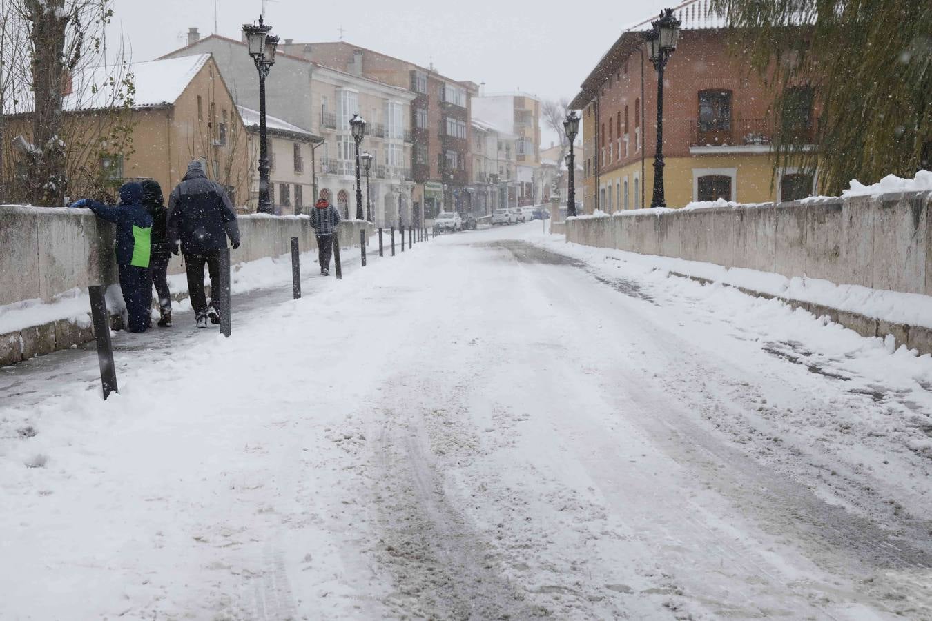 Fotos: Nevada en Peñafiel