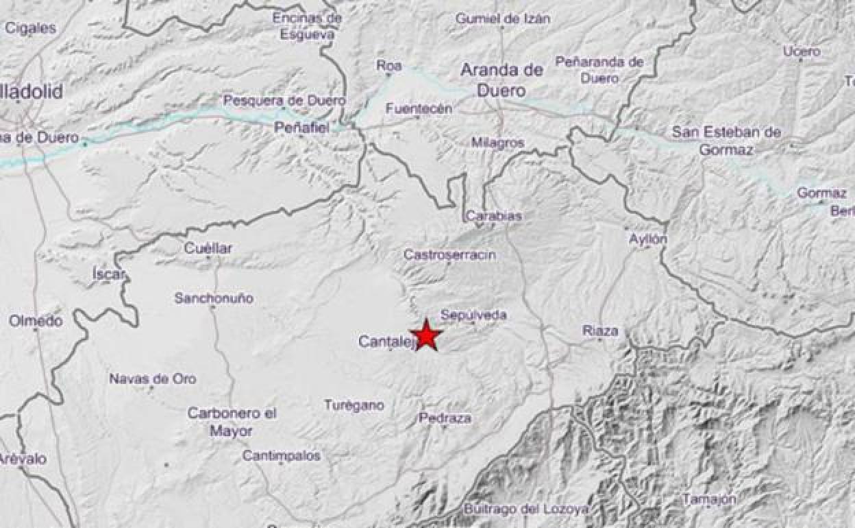 Localización inicial del terremoto. 