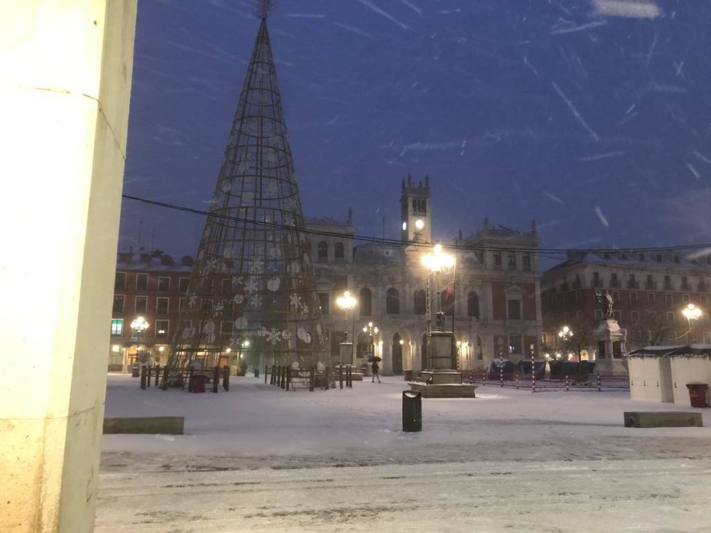 Fotos: Valladolid amanece teñida de blanco