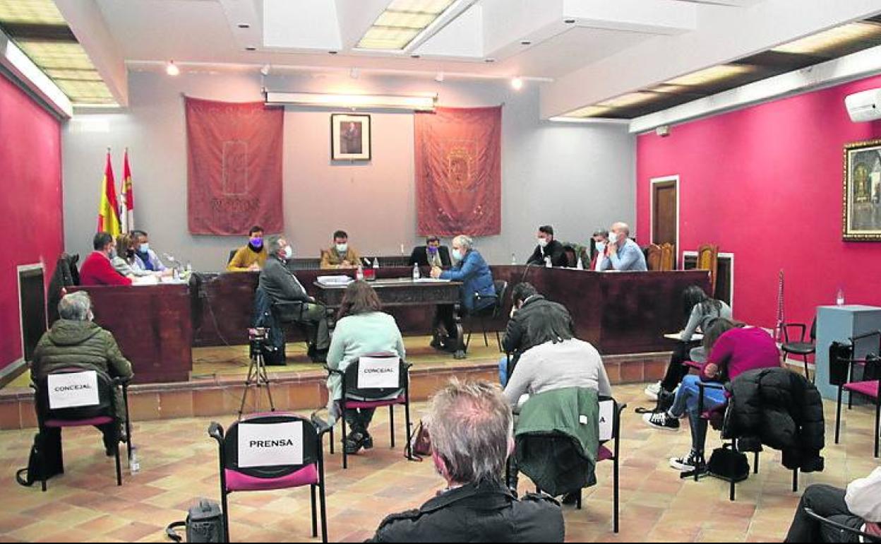 Uno de los últimos plenos presenciales. 