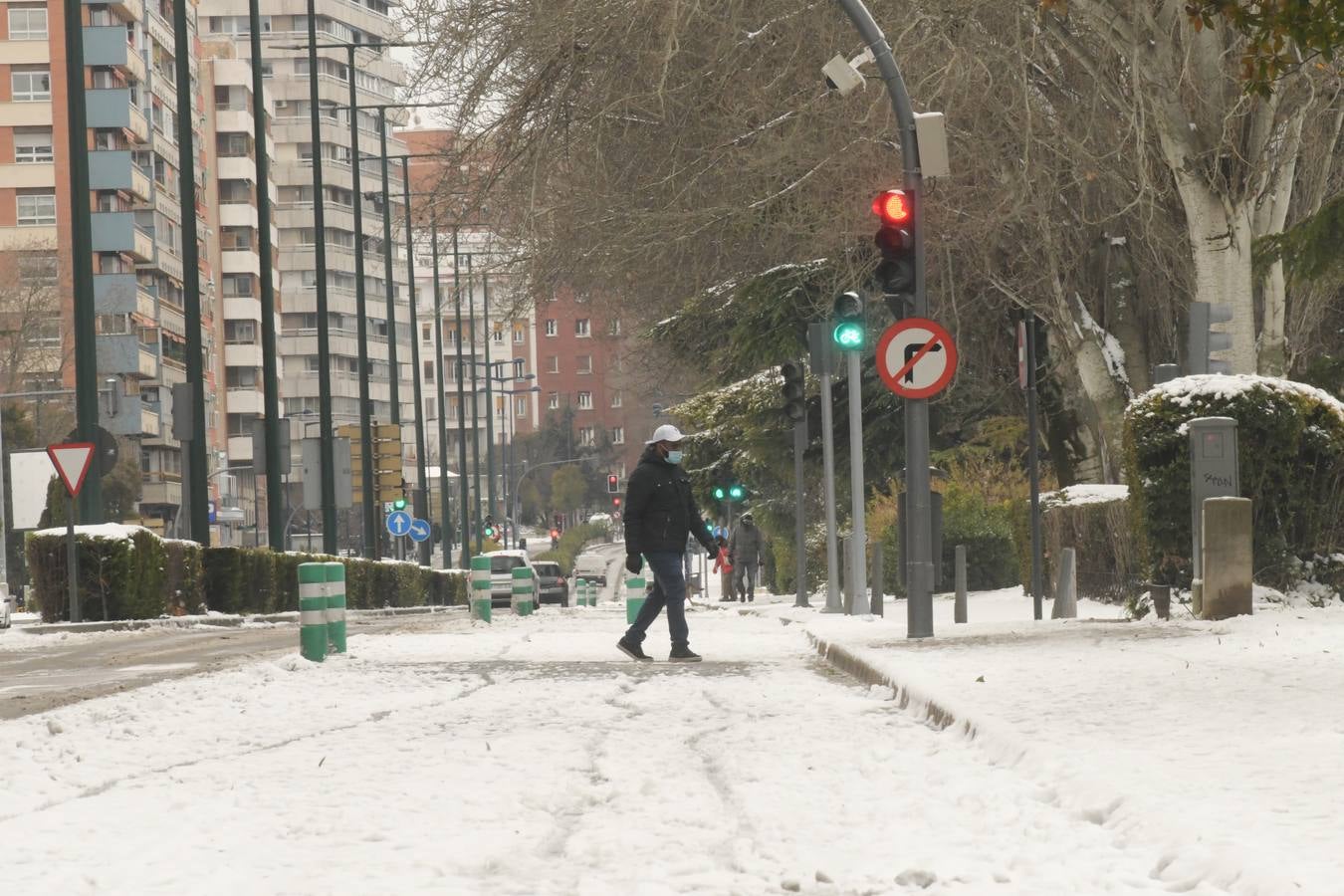 Fotos: El hielo, protagonista de este domingo en Valladolid