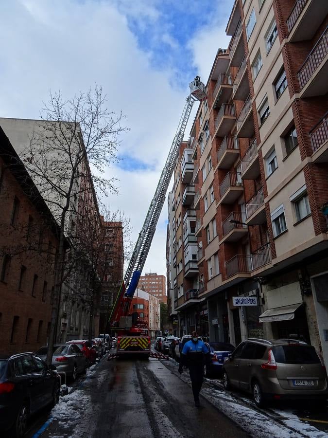 Fotos: El hielo, protagonista de este domingo en Valladolid