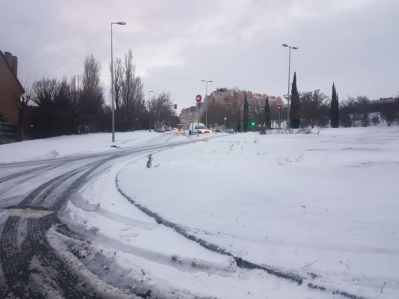 Fotos: El hielo, protagonista de este domingo en Valladolid