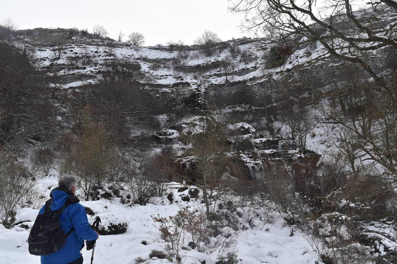 Fotos: El hielo se apodera de la cascada de Covalagua