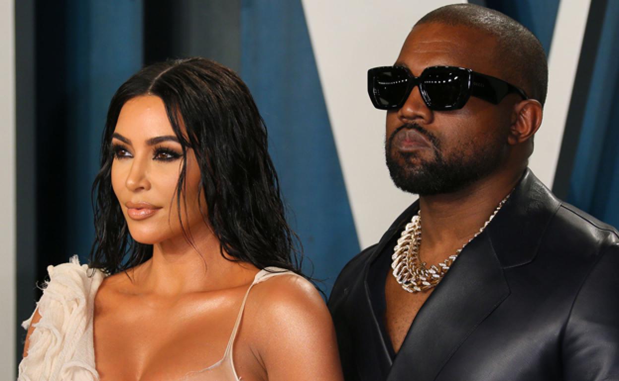 Kim Kardashian y el rapero Kanye West