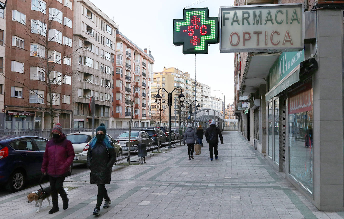 El gélido frío sigue acompañando a los palentinos. 