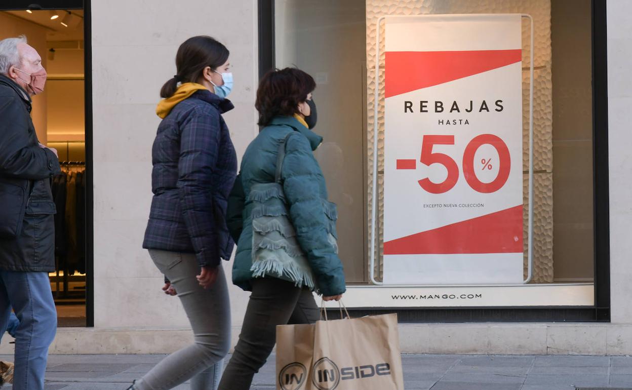 Rebajas en el centro de Valladolid