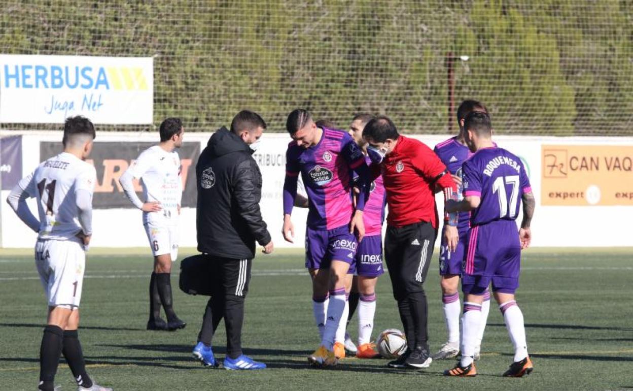 Javi Sánchez se retira lesionado antes de finalizar la primera parte de la prórroga. Lucas Freitas entró por él en el minuto 110 del tiempo extra.