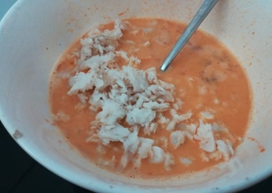 Imagen secundaria 1 - Sencillo y nutritivo pastel de merluza con langostinos