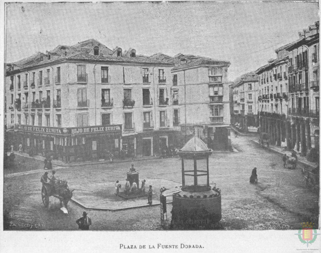 Fotos: Estampas del Valladolid antiguo (LXIV): Plaza de Fuente Dorada, punto neurálgico del comercio