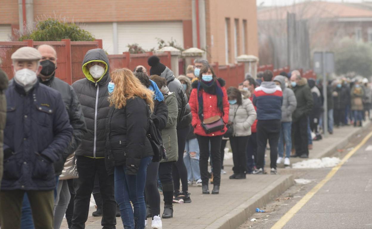 Cribado en Tordesillas el pasado domingo. 