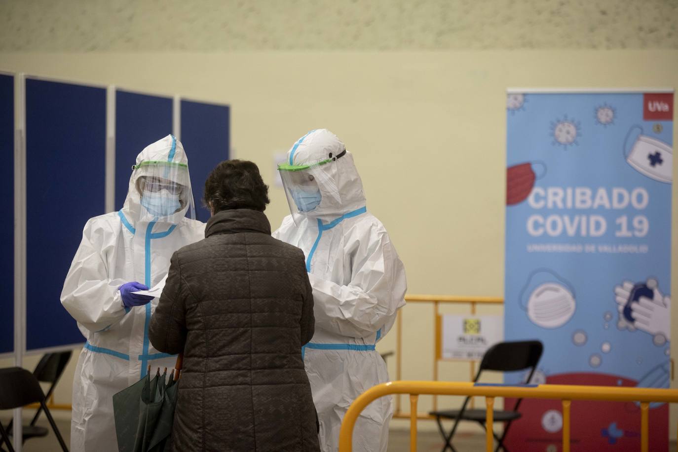 Fotos: Cribado masivo en la Universidad de Valladolid