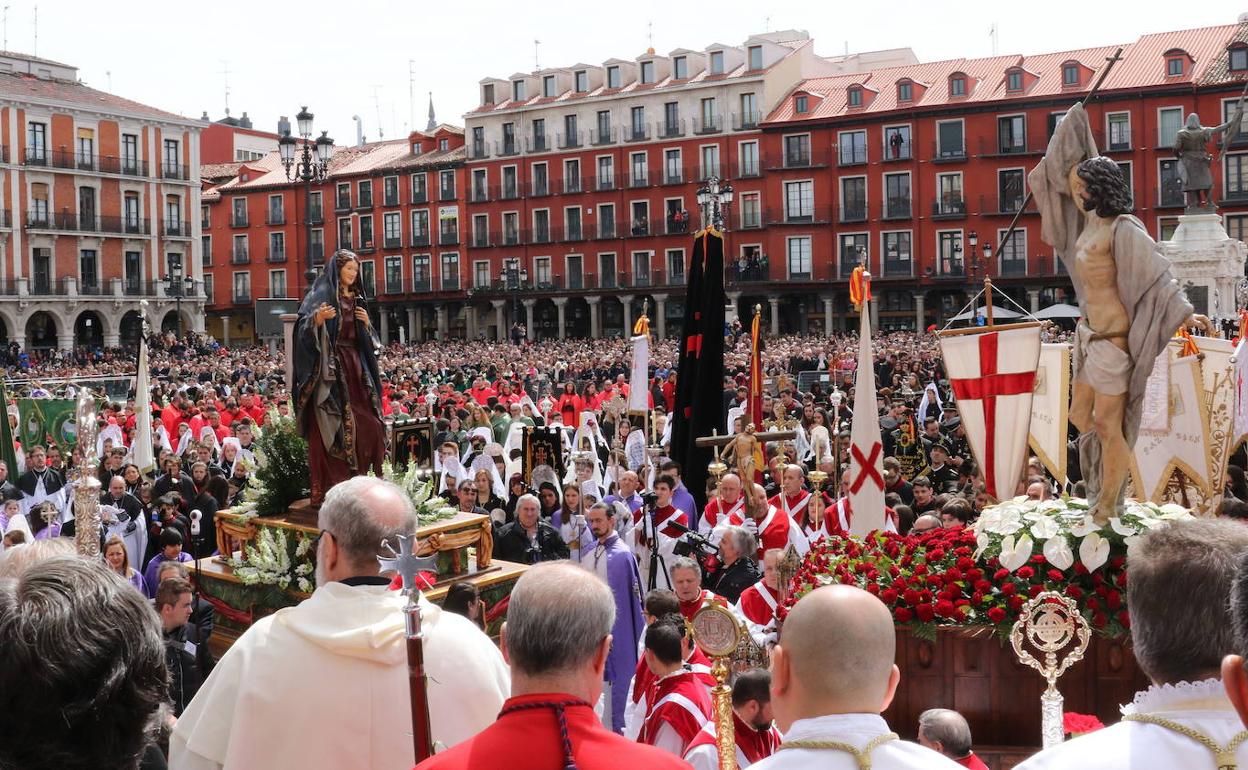 Procesión vallisoletana en la Semana Santa de 2019. 