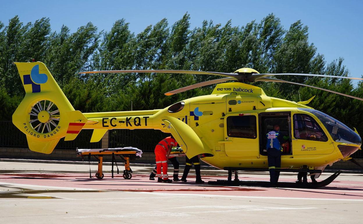 Helicóptero de emergencias del 112.