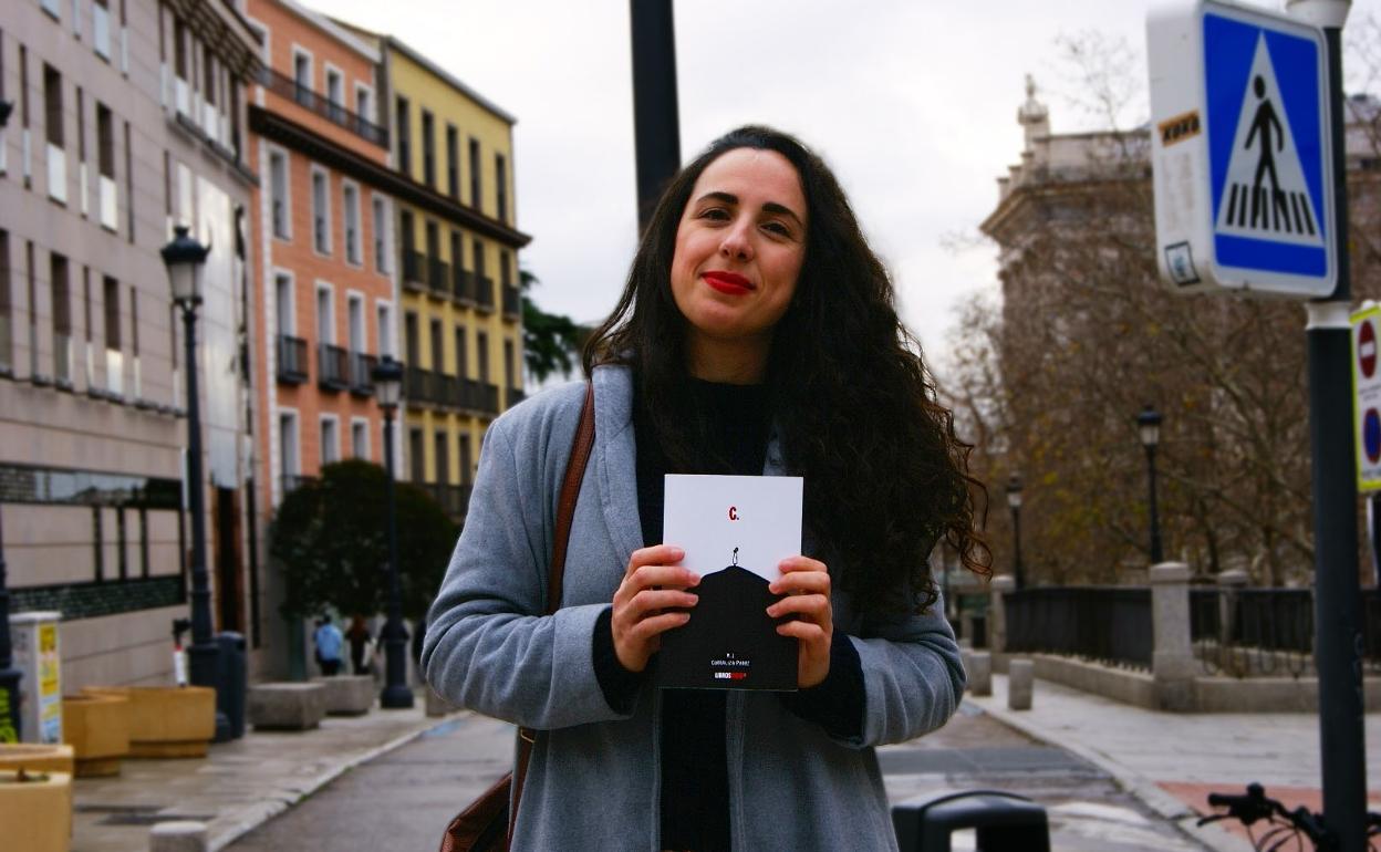 María José Corraliza, con su libro 'C.' 