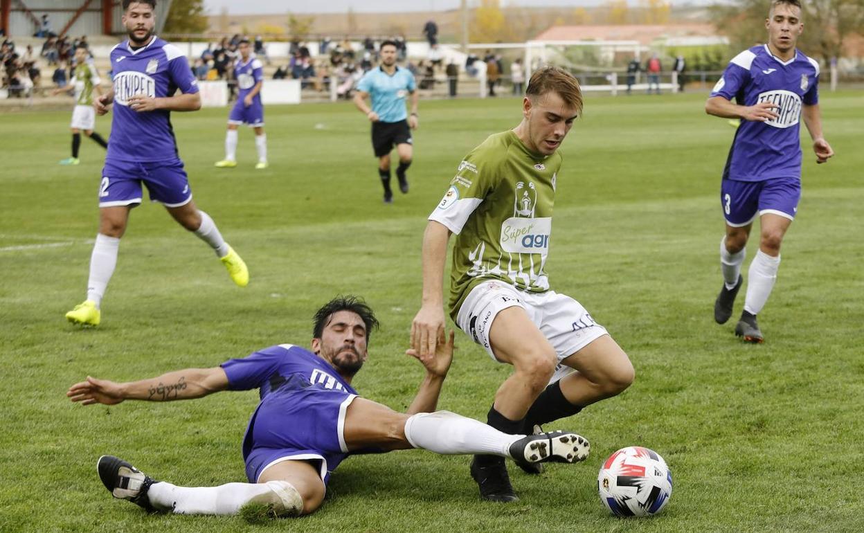 Riki y Edu Gallardo, en un derbi pasado. 