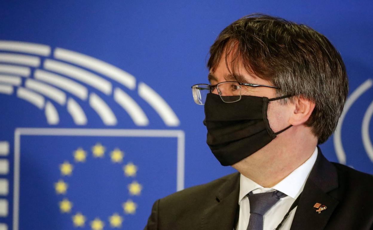 Carles Puigdemont, en Bruselas.