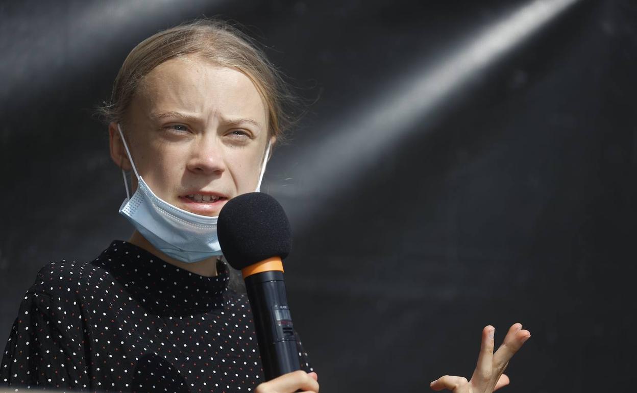 La joven activista sueca, Greta Thunberg. 