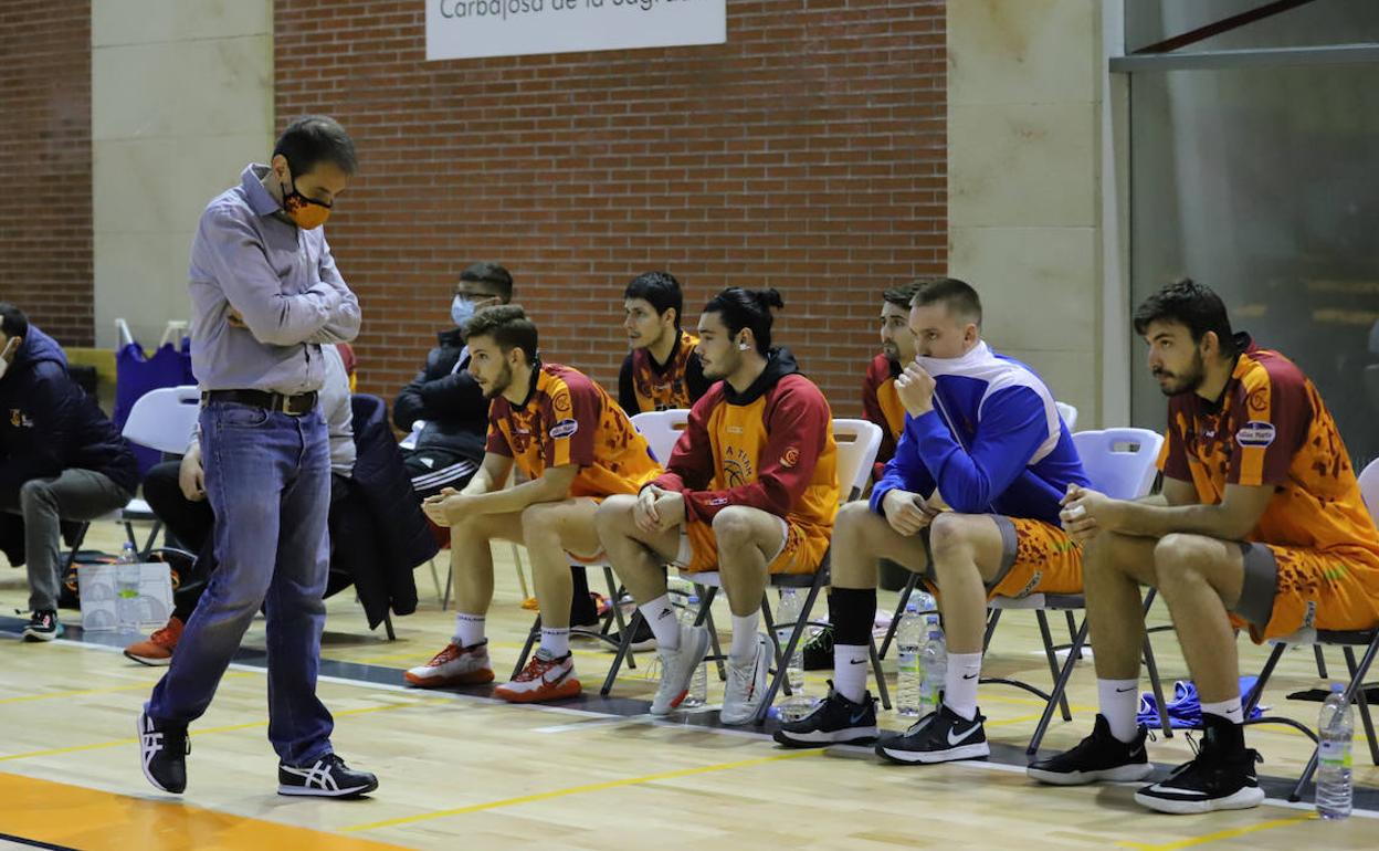 Jesús Gutiérrez, en el último partido con Aquimisa. 