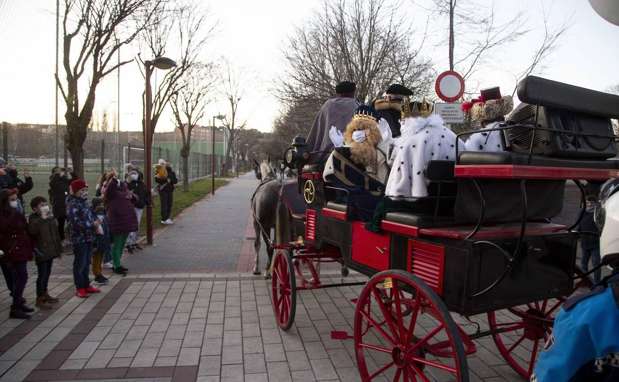 Cabalgata de Reyes celebrada en Valladolid el 5 de enero.