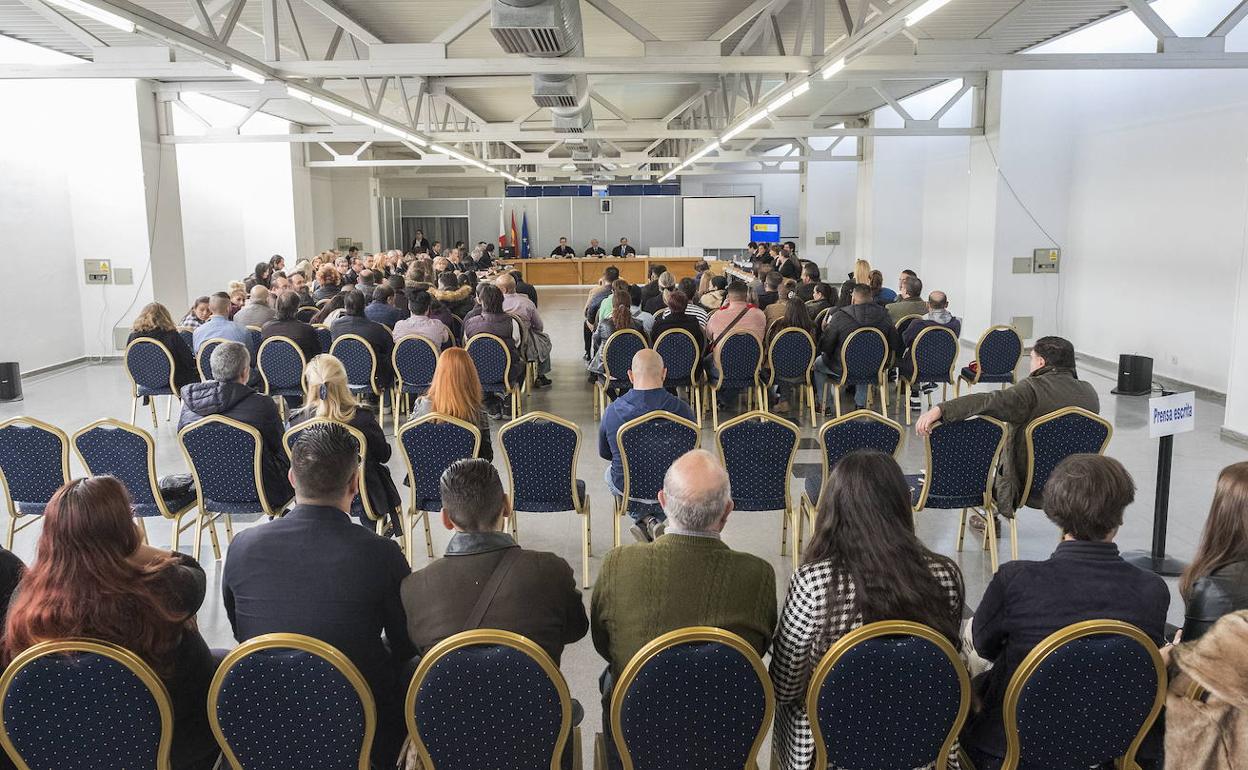 Un momento del macrojuicio que se celebró en 2018 en la Feria de Muestras. 