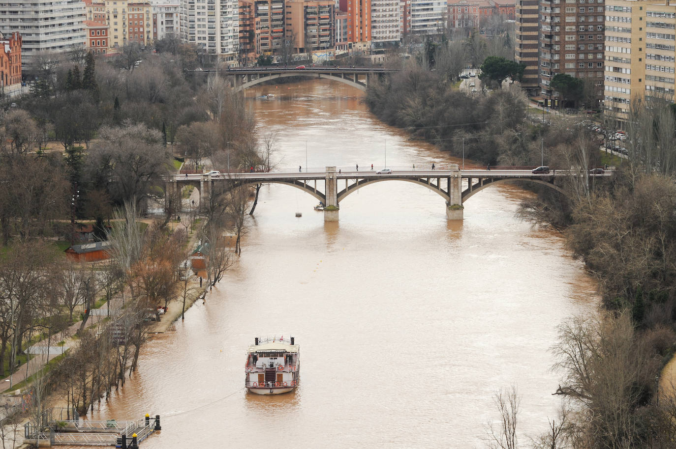 El Pisuerga, a su paso por Valladolid