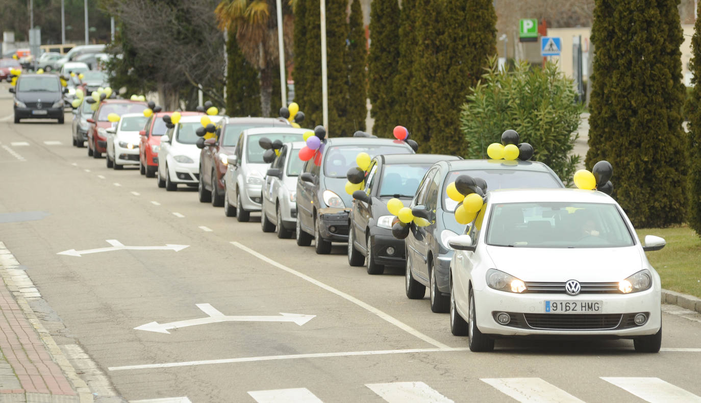 Protesta de los interinos en Valladolid. 