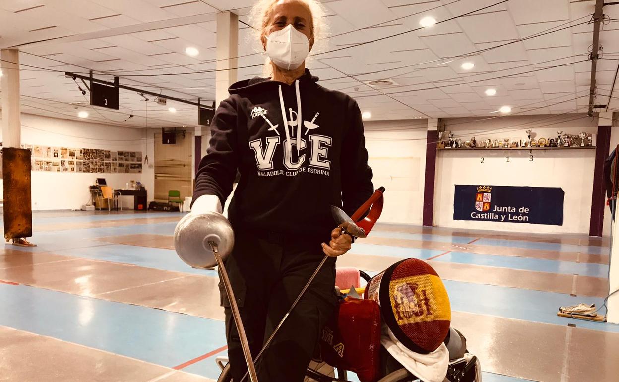 La esgrimista del Valladolid Club Begoña Garrido. 