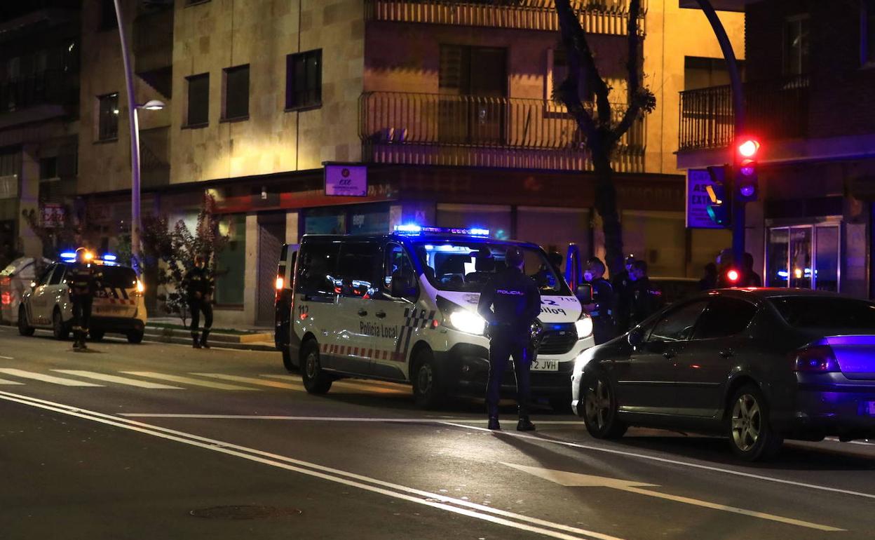 Controles de la Policía Local en Salamanca.