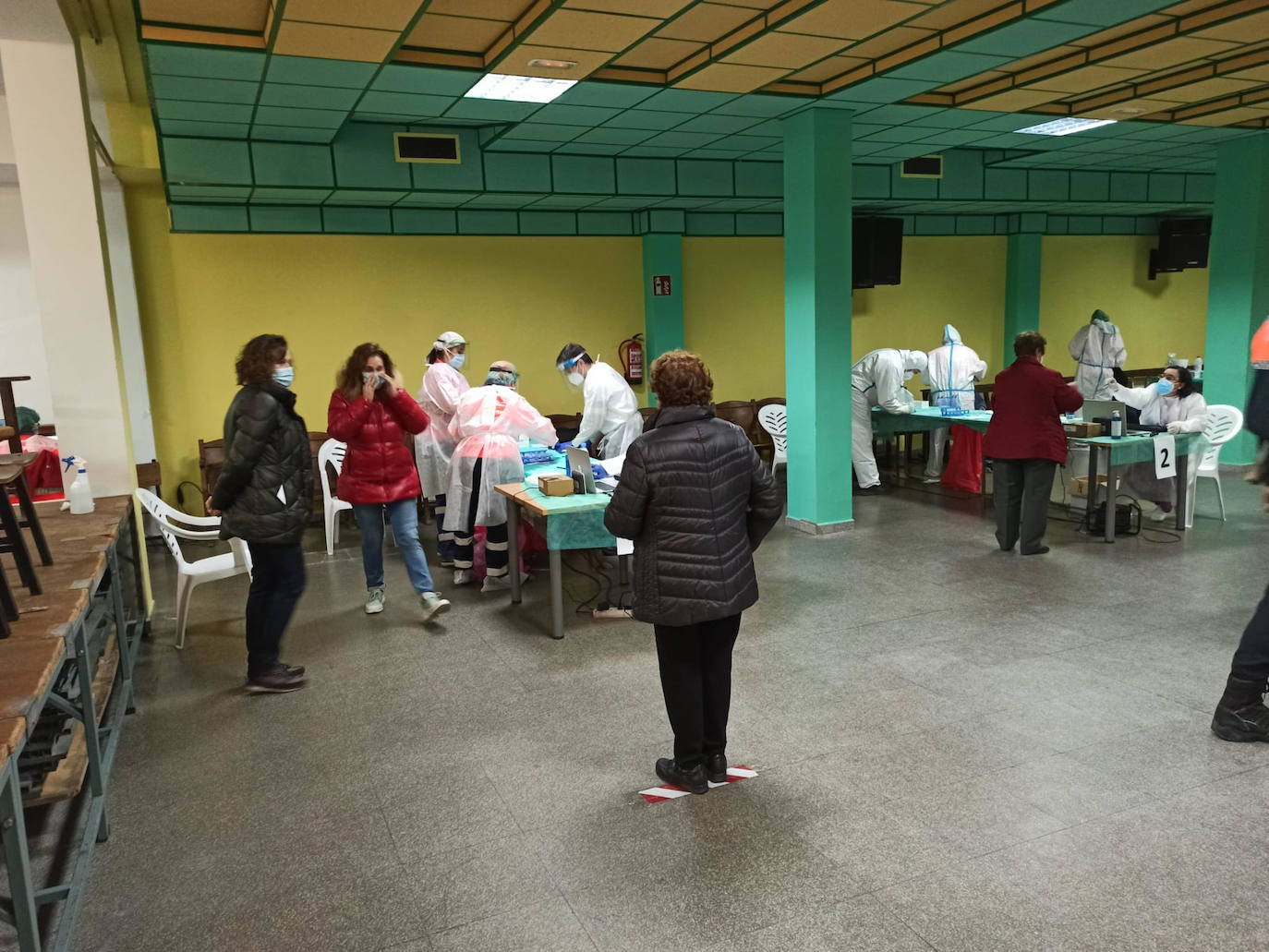 Cribado en Ataquines, en Valladolid. 