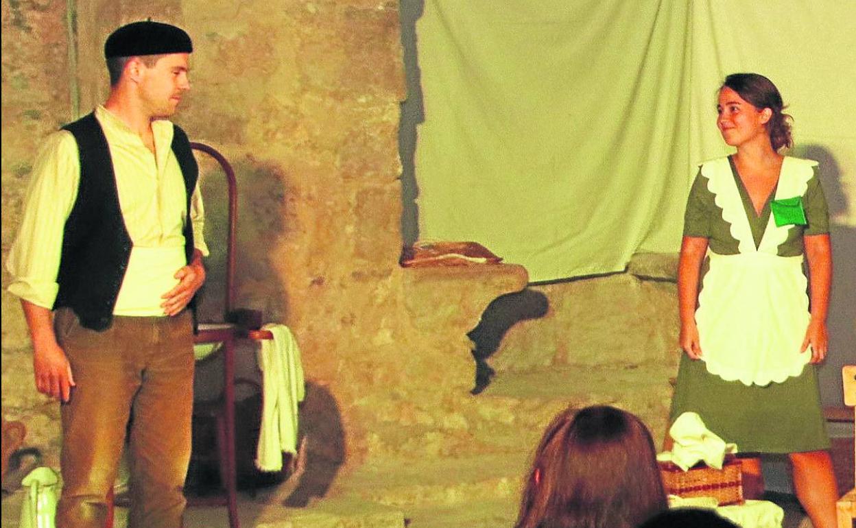 Uno de los ensayos de la obra de Alfonsa de la Torre, basada en un hecho real. 