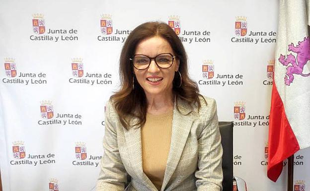 Ana Carlota Amigo, en una reciente reunión telemática sobre el Proyecto de Prospección Laboral de León.