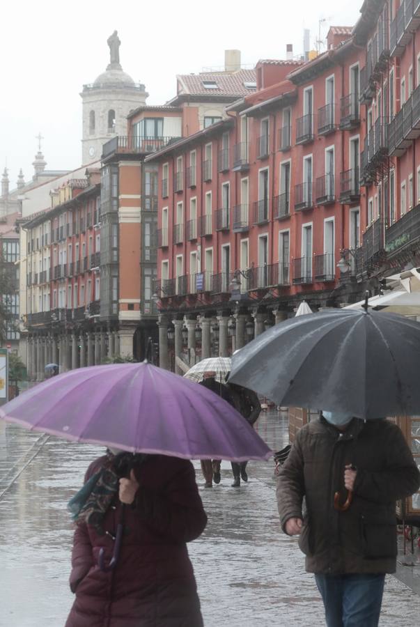 Fotos: Día de lluvia en Valladolid