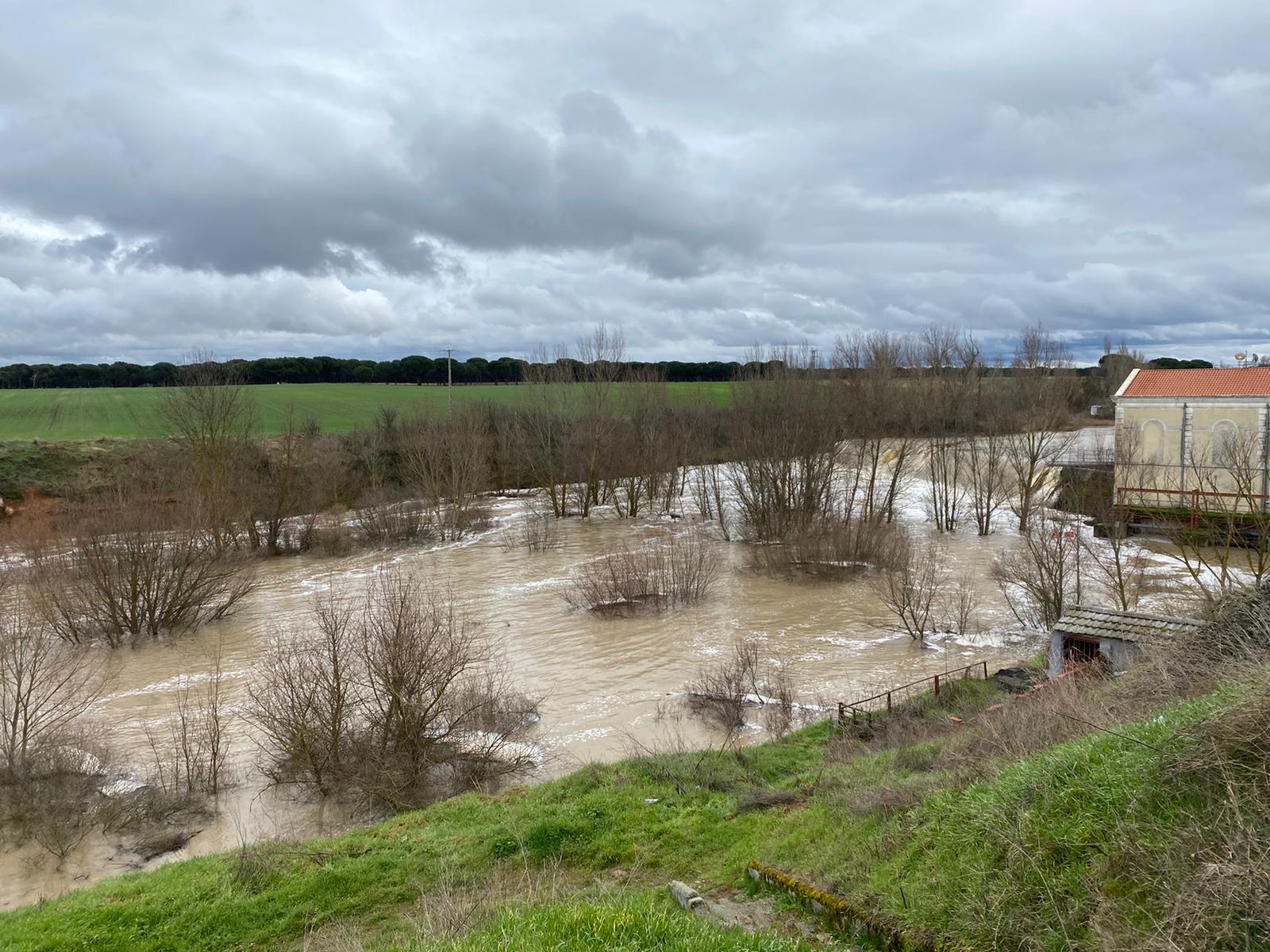 El río Adaja a su paso por Valdestillas.