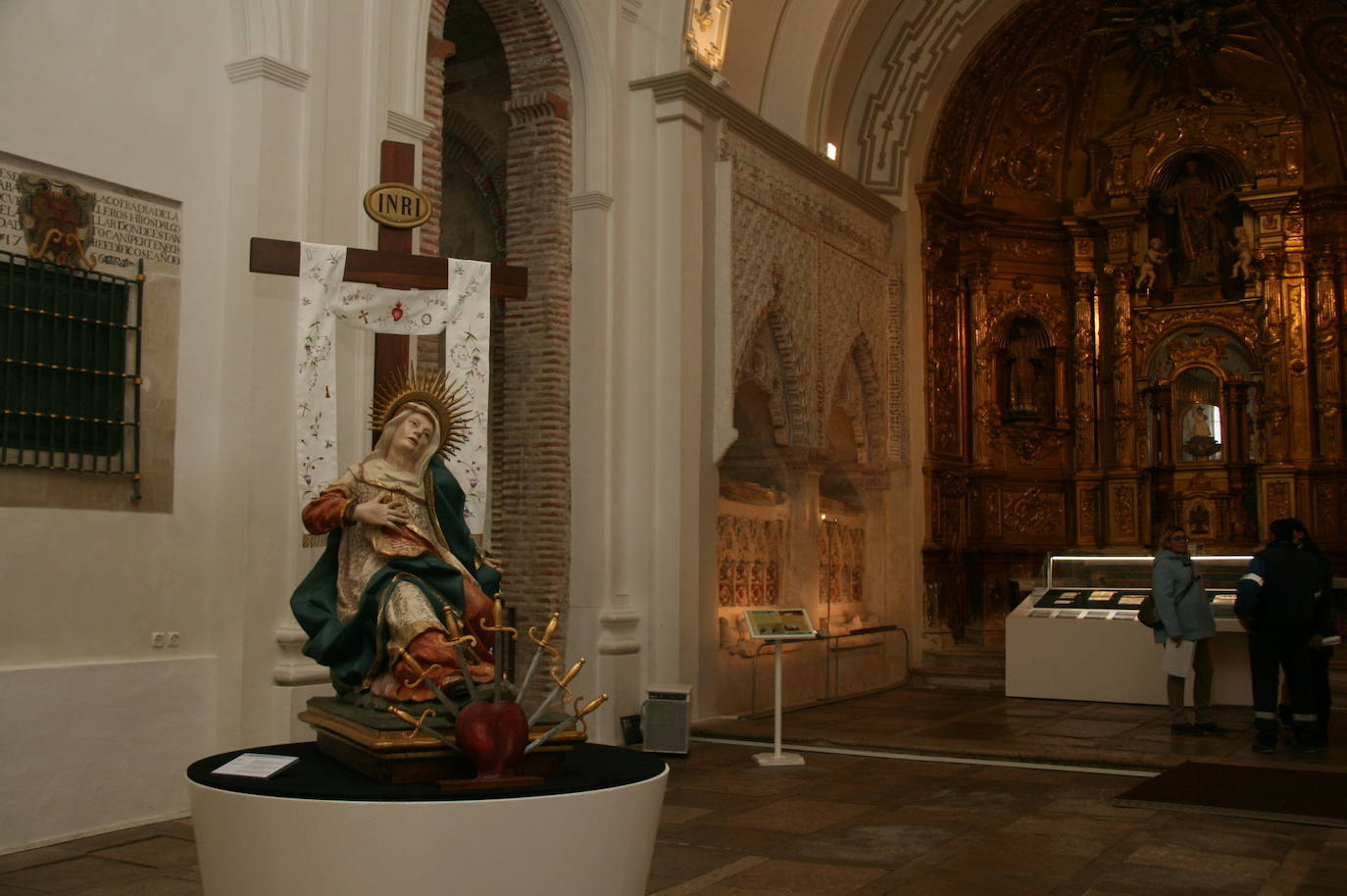Imagen de La Dolorosa en la iglesia de San Esteban de Cuéllar, donde se encuentra durante el año.