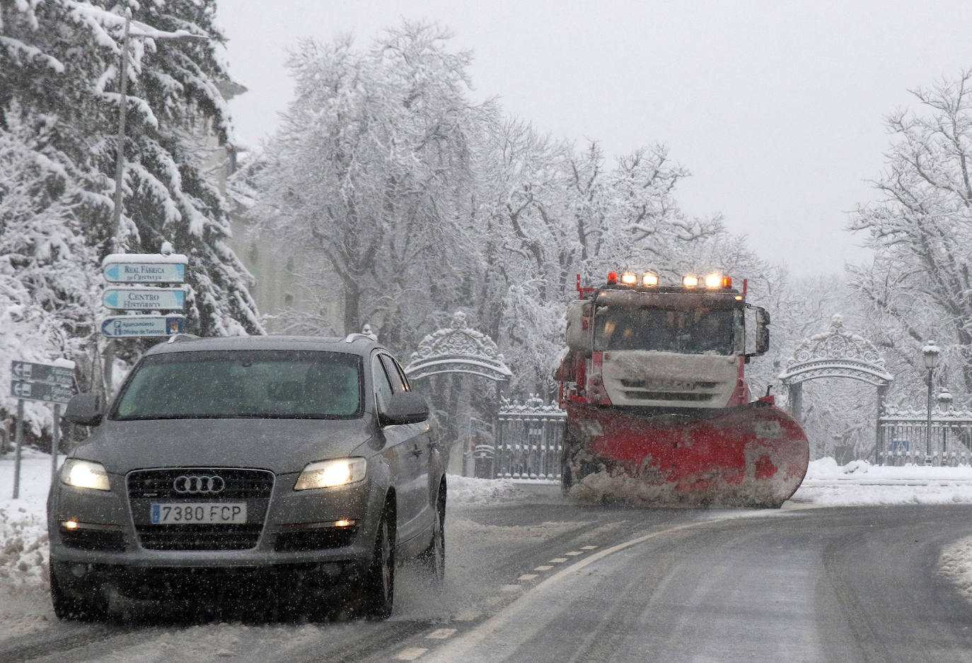 temporal de nieve en la provincia de Segovia 