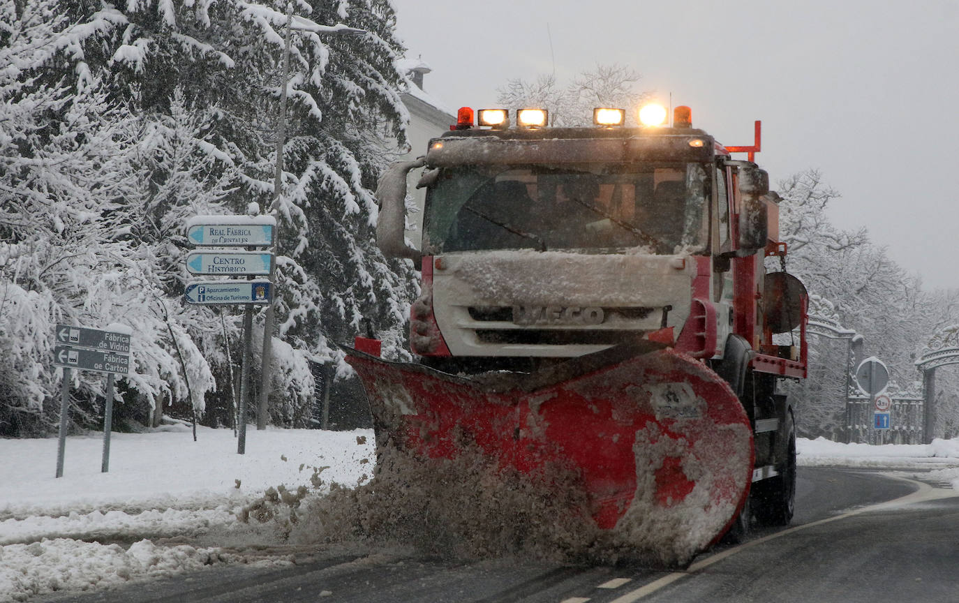 temporal de nieve en la provincia de Segovia 