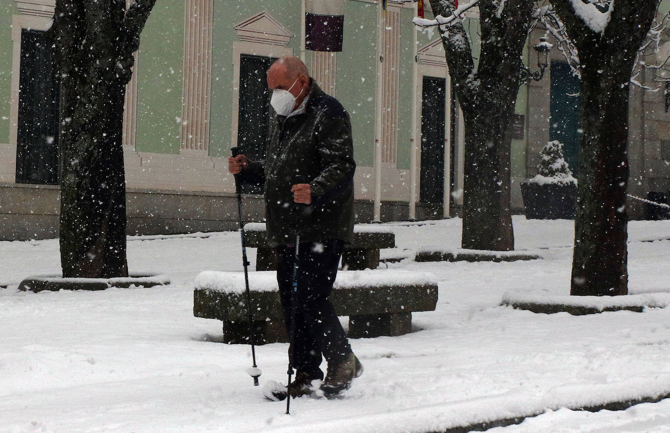 temporal de nieve en la provincia de Segovia 