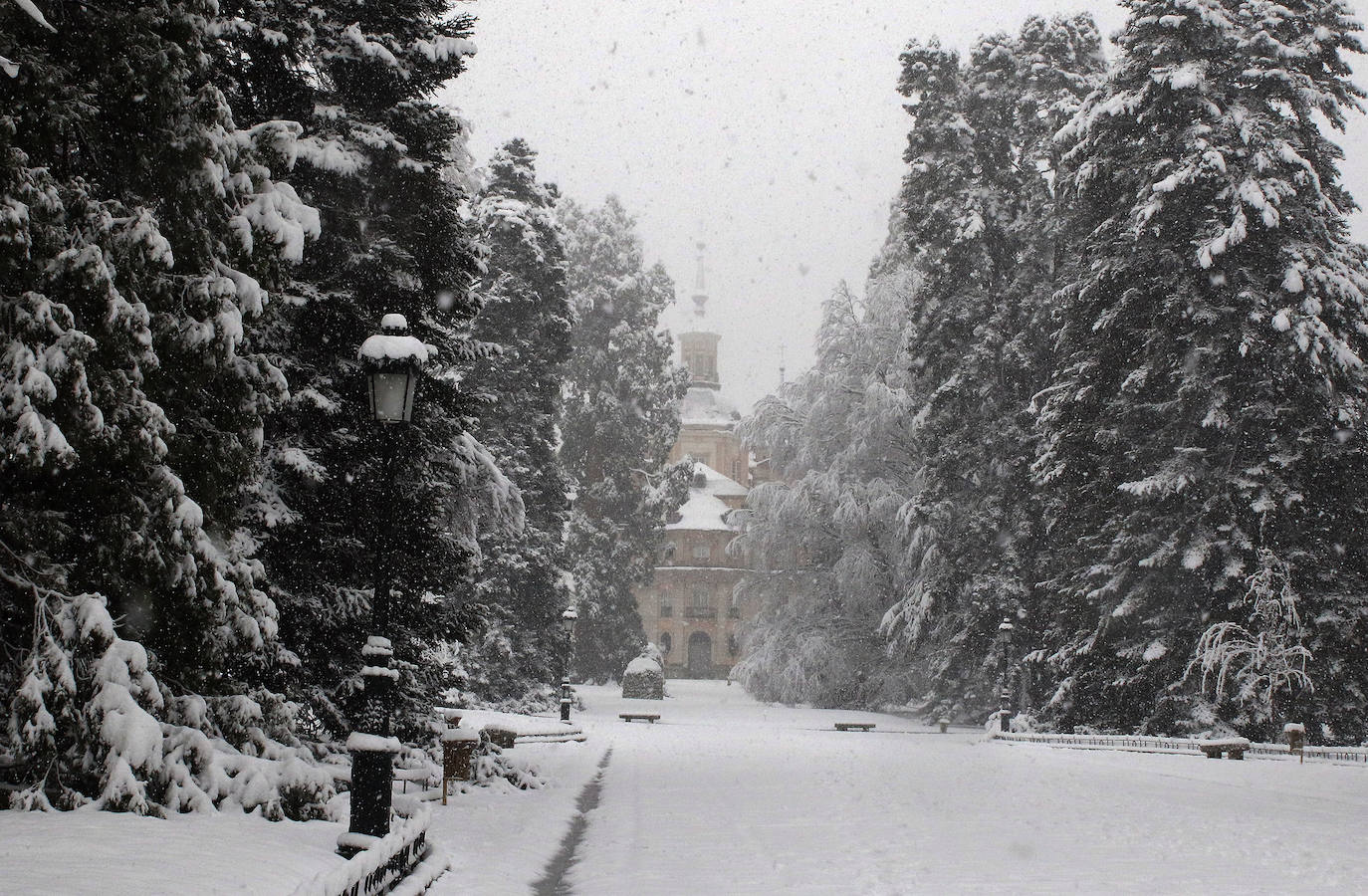 temporal de nieve en la provincia de Segovia 