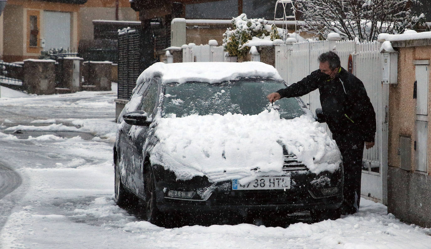 temporal de nieve en la provincia de Segovia 