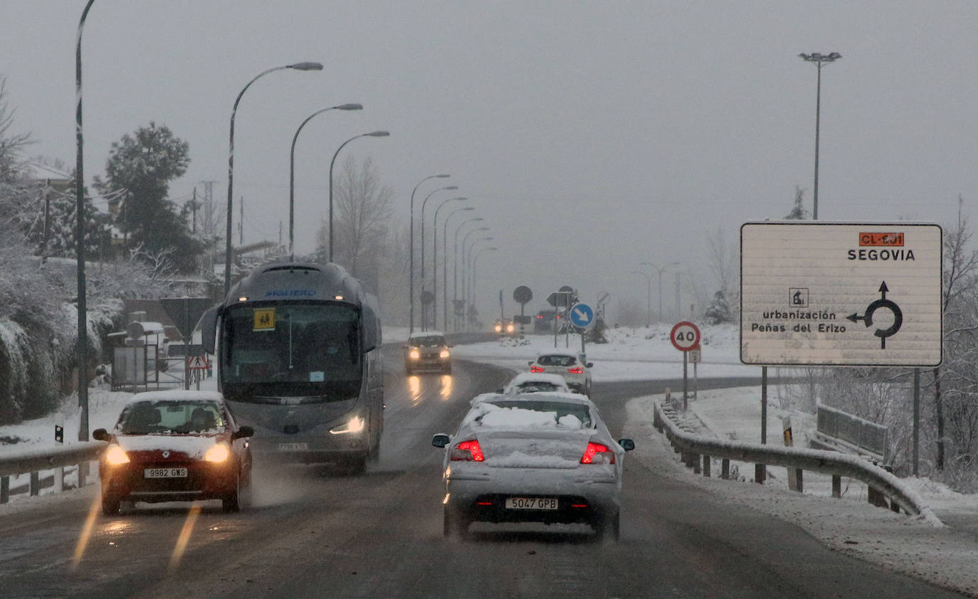 temporal de nieve en la provincia de Segovia 