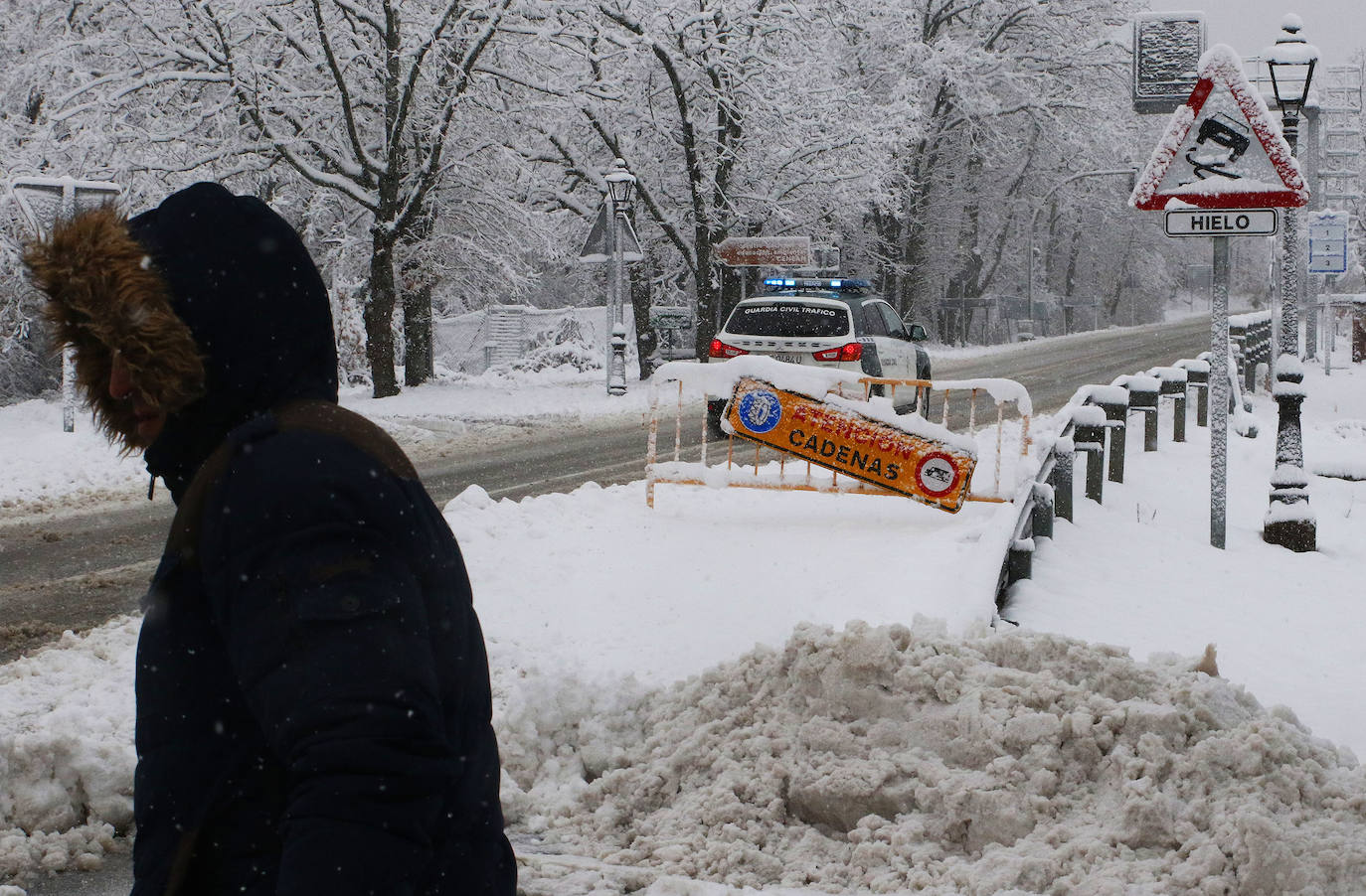 temporal de nieve en la provincia de Segovia 