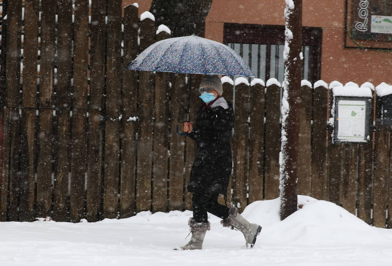 temporal de nieve en la provincia de Segovia 