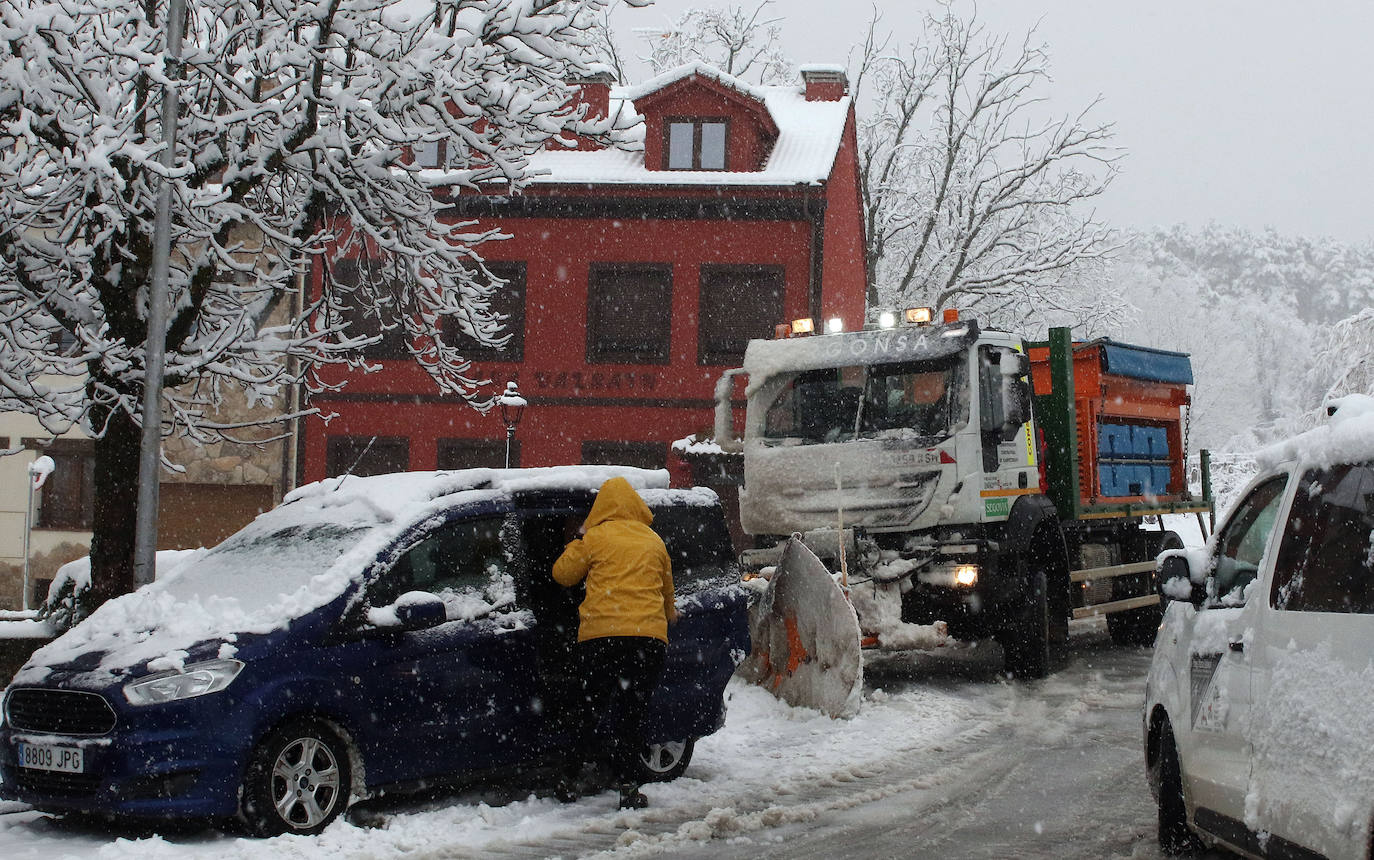 temporal de nieve en la provincia de Segovia 