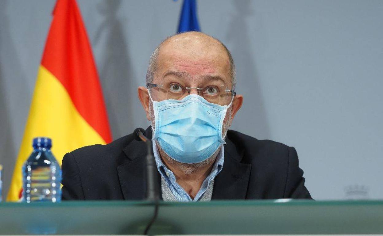 Francisco Igea, durante la rueda de prensa del Consejo de Gobierno del lunes. 